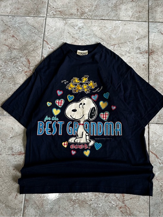 Peanuts Tops - Vintage Peanuts Snoopy “Best Grandma Ever” Graphic Tee Large